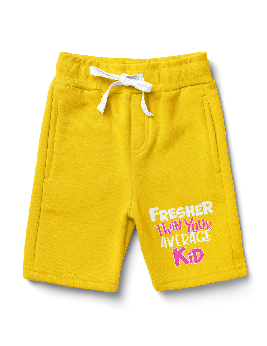 Yellow fleece hot sale shorts