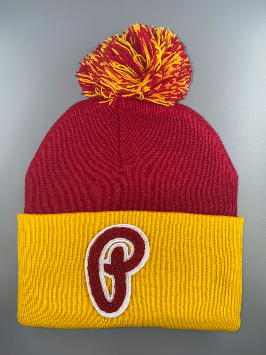 The Cardinals Beanie with Yarn Pom