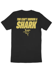 Cam'Ron Silmon Craig "YOU CAN'T DROWN A SHARK" Shark Head Tee - Black/Gold