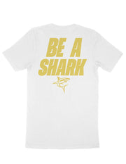 Cam'Ron Silmon Craig "BE A SHARK" Tee - White/Gold