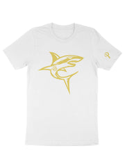 Cam'Ron Silmon Craig "BE A SHARK" Tee - White/Gold